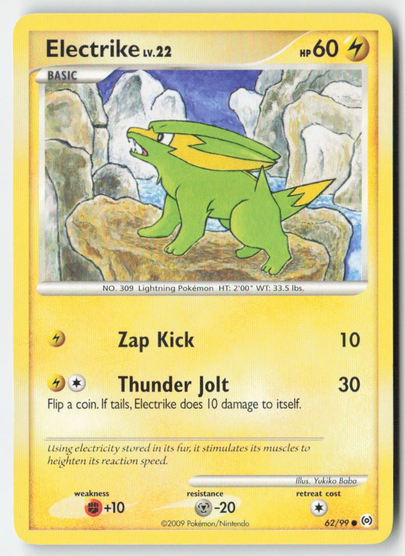 Electrike 62/99 Regular Arceus Moderately Played