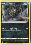 Alolan Rattata 041/78 Regular Pokémon GO Moderately Played