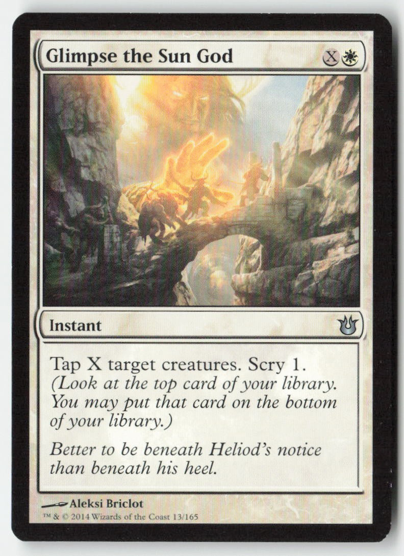 Glimpse the Sun God BNG 13 Uncommon Moderately Played