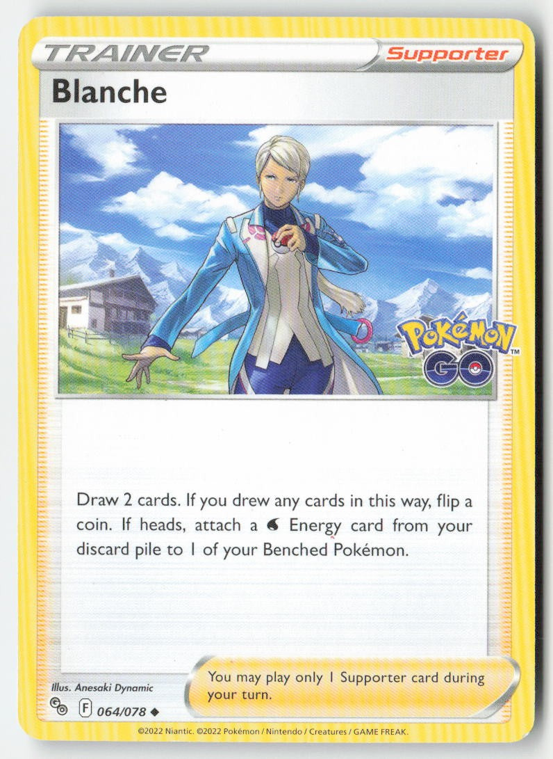 Blanche 064/78 Regular Pokémon GO Moderately Played