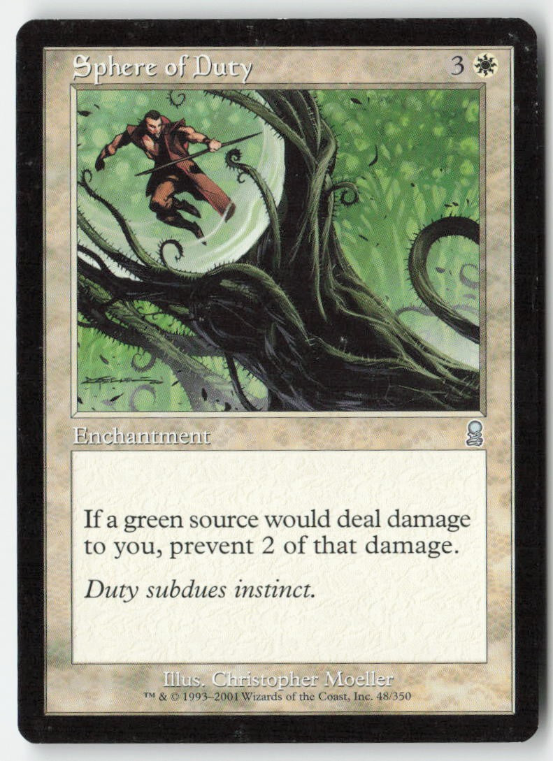 Sphere of Duty ODY 48 Uncommon Moderately Played