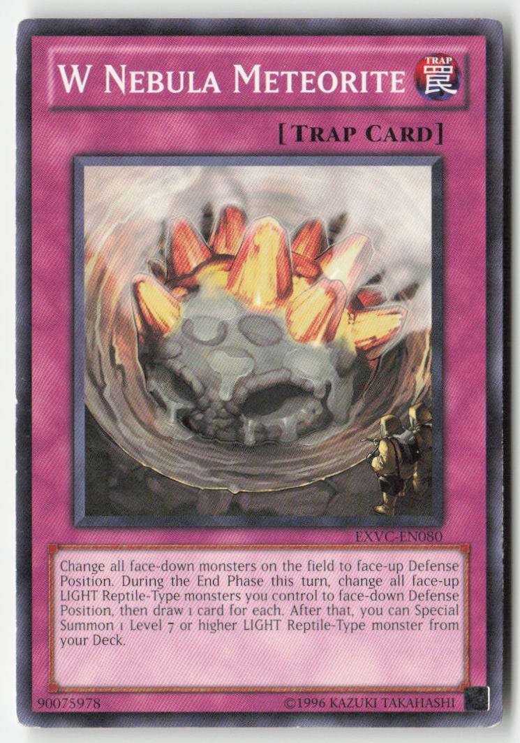 W Nebula Meteorite EXVC-EN080 Unlimited Common Moderately Played, Front