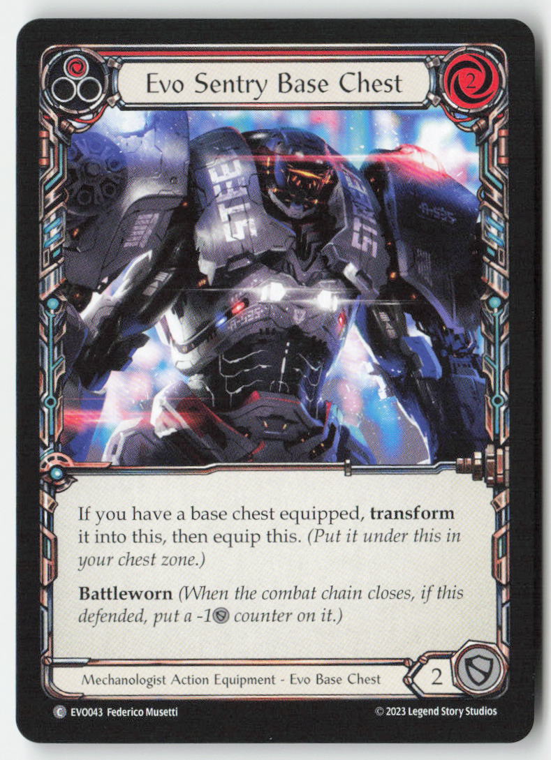 Evo Sentry Base Chest #EVO043 - Bright Lights - Flesh and Blood - Common - Near Mint