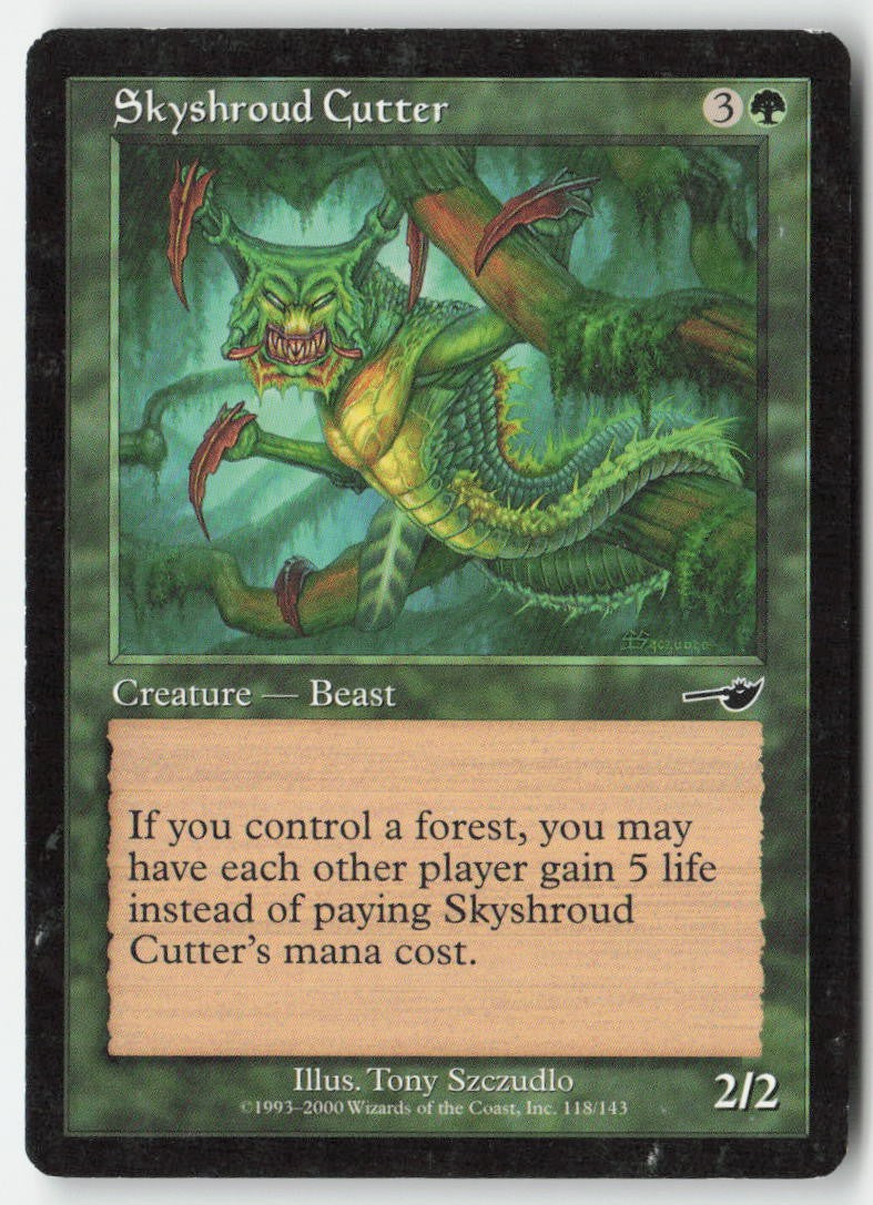 Skyshroud Cutter NEM 118 Common Moderately Played
