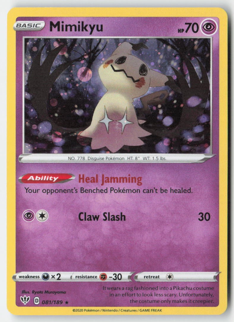 Mimikyu 081/189 Cosmos Holo Miscellaneous Cards & Products Moderately Played