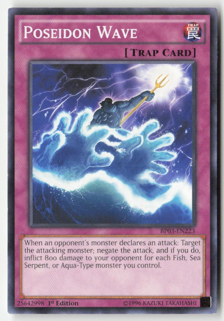Poseidon Wave BP03-EN223 1st Edition Common Moderately Played
