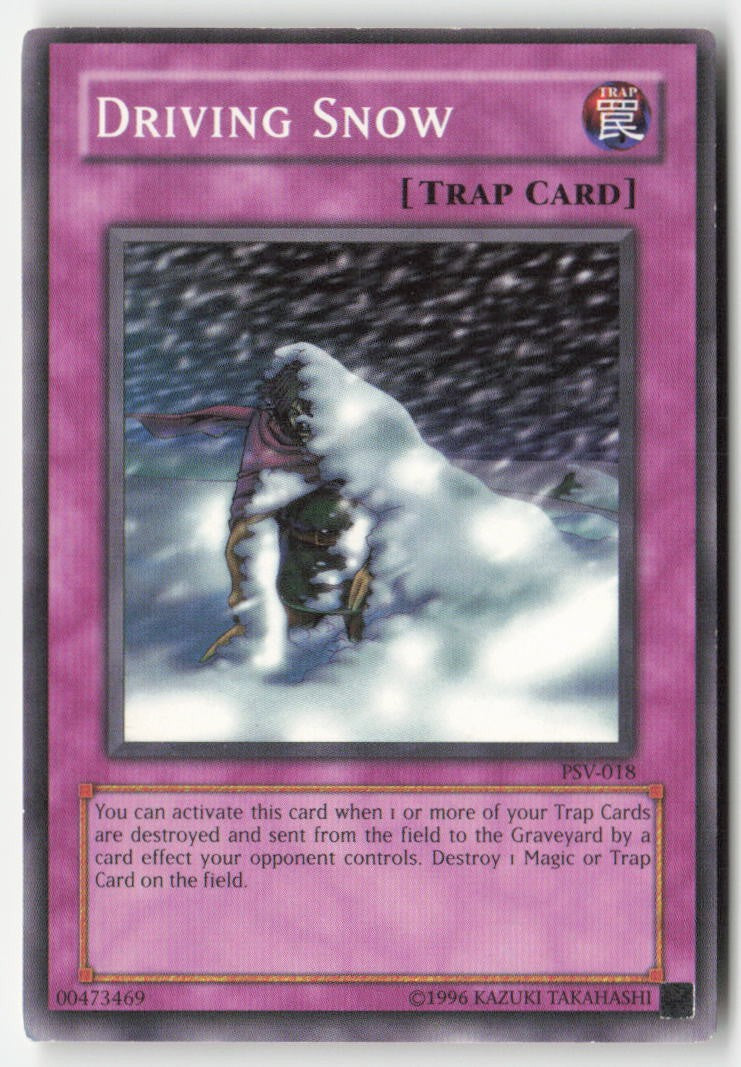 Driving Snow PSV-018 Unlimited Common Moderately Played, Front
