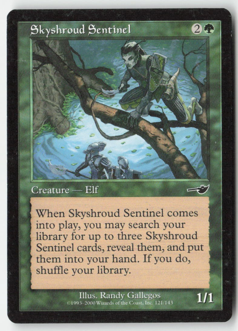 Skyshroud Sentinel NEM 121 Common Moderately Played