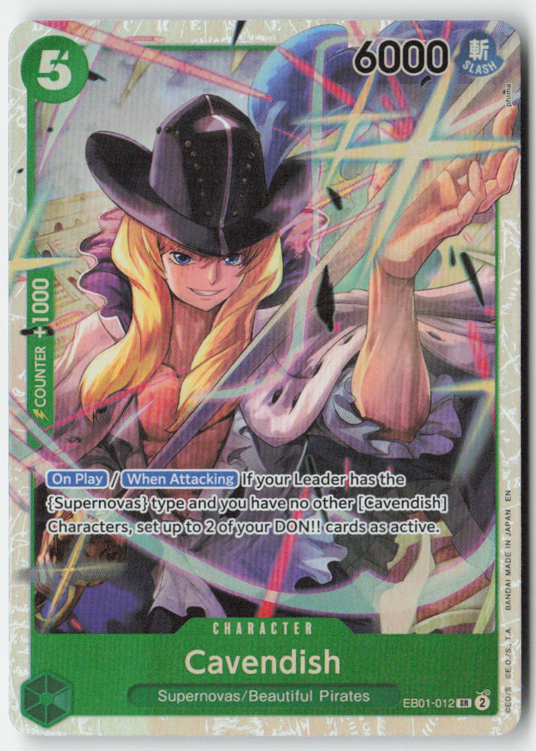 Cavendish (Reprint) (PRB-02 Reprint) EB01-012 Foil Super Rare Lightly Played