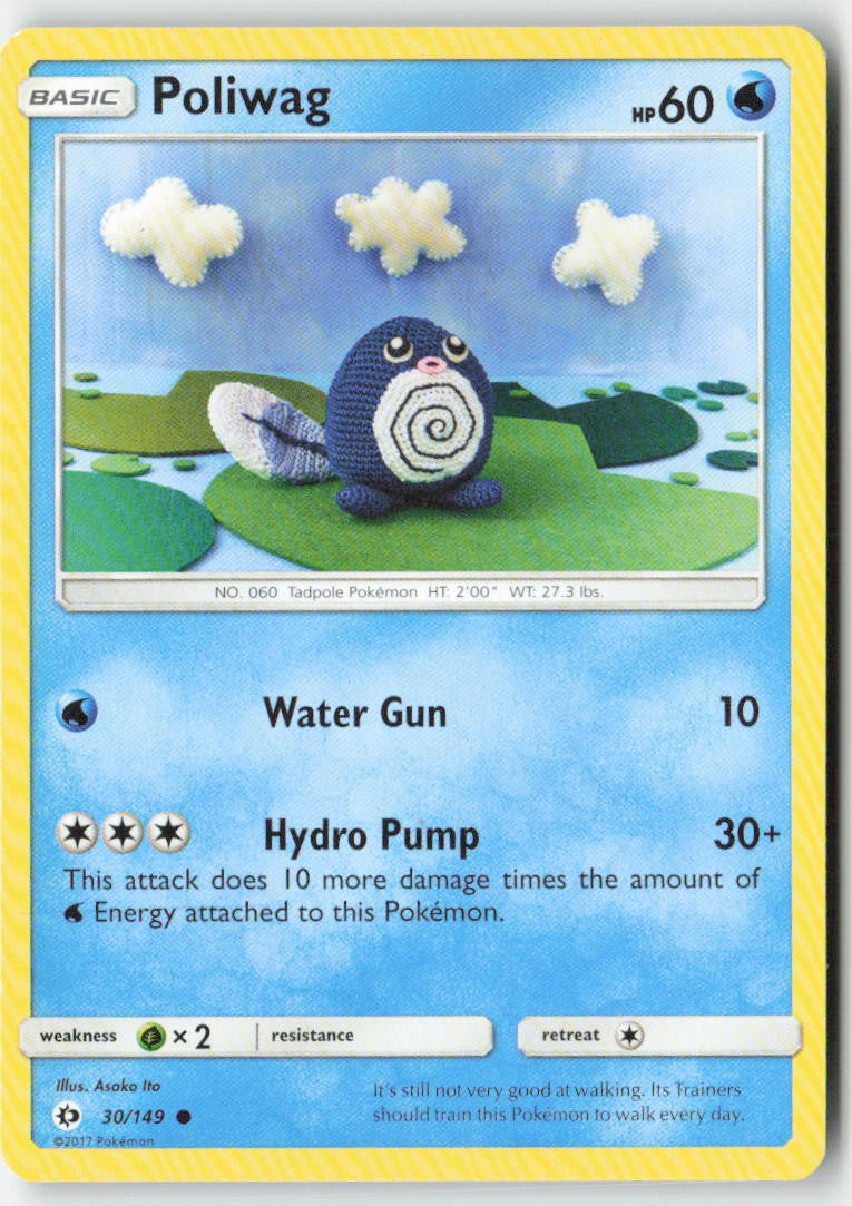 Poliwag 30/149 Regular Sun & Moon Moderately Played