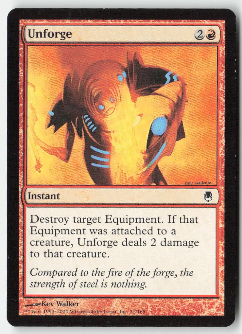 Unforge DST 71 Common Moderately Played, Front