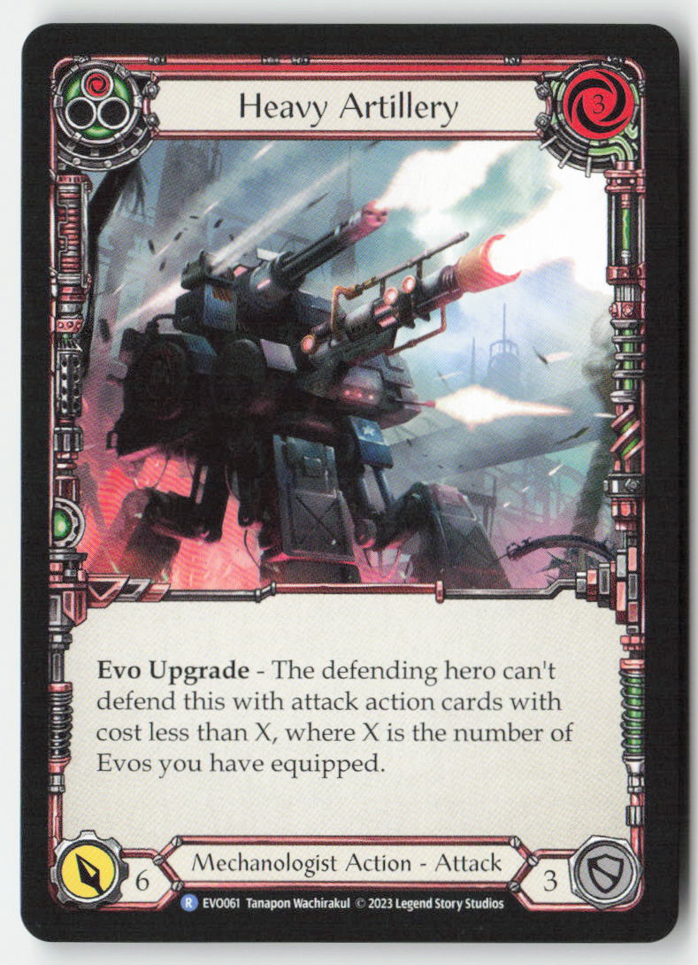 Heavy Artillery (Red) #EVO061 - Bright Lights - Flesh and Blood - Rare - Near Mint