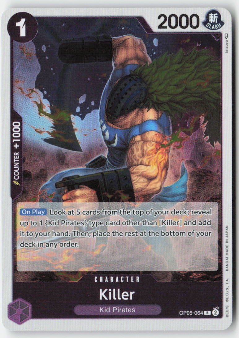 Killer OP05-064 Foil Rare Lightly Played
