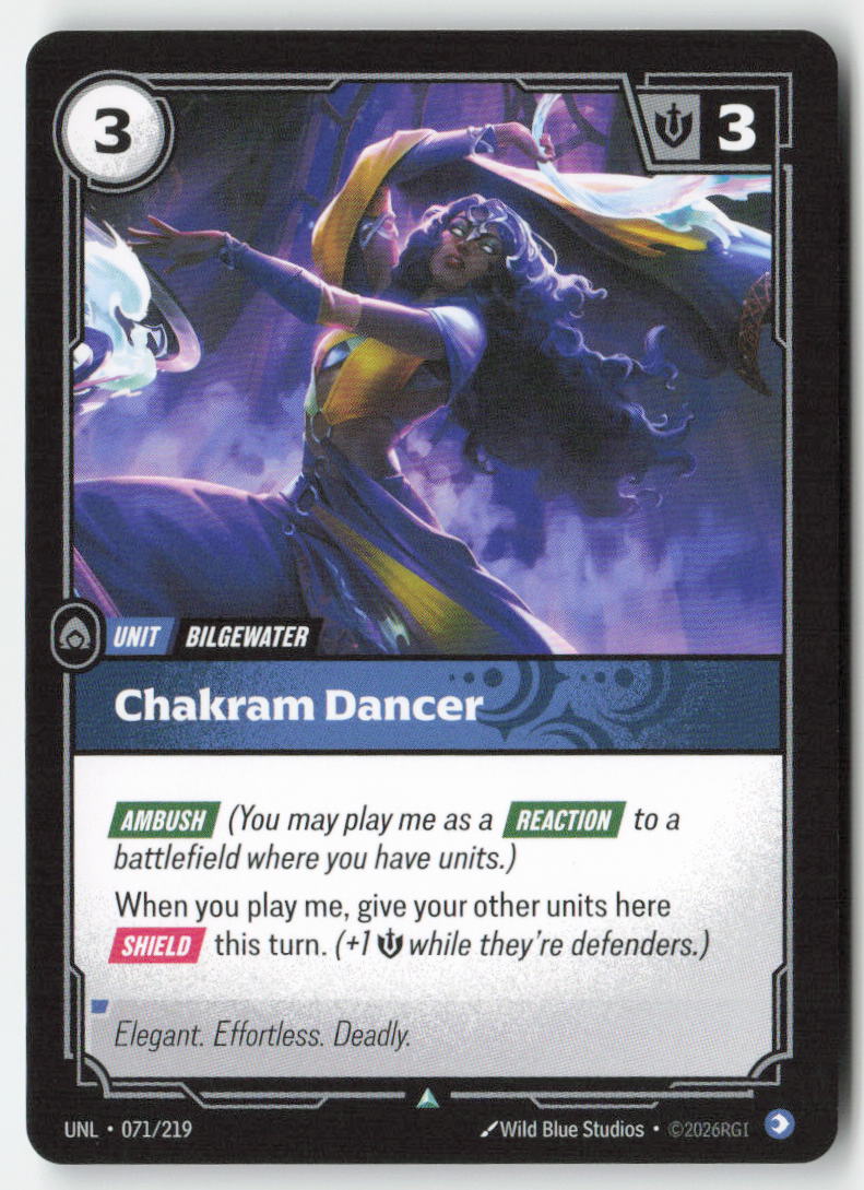 Chakram Dancer #071/219 - Unleashed - Riftbound - Uncommon - Lightly Played