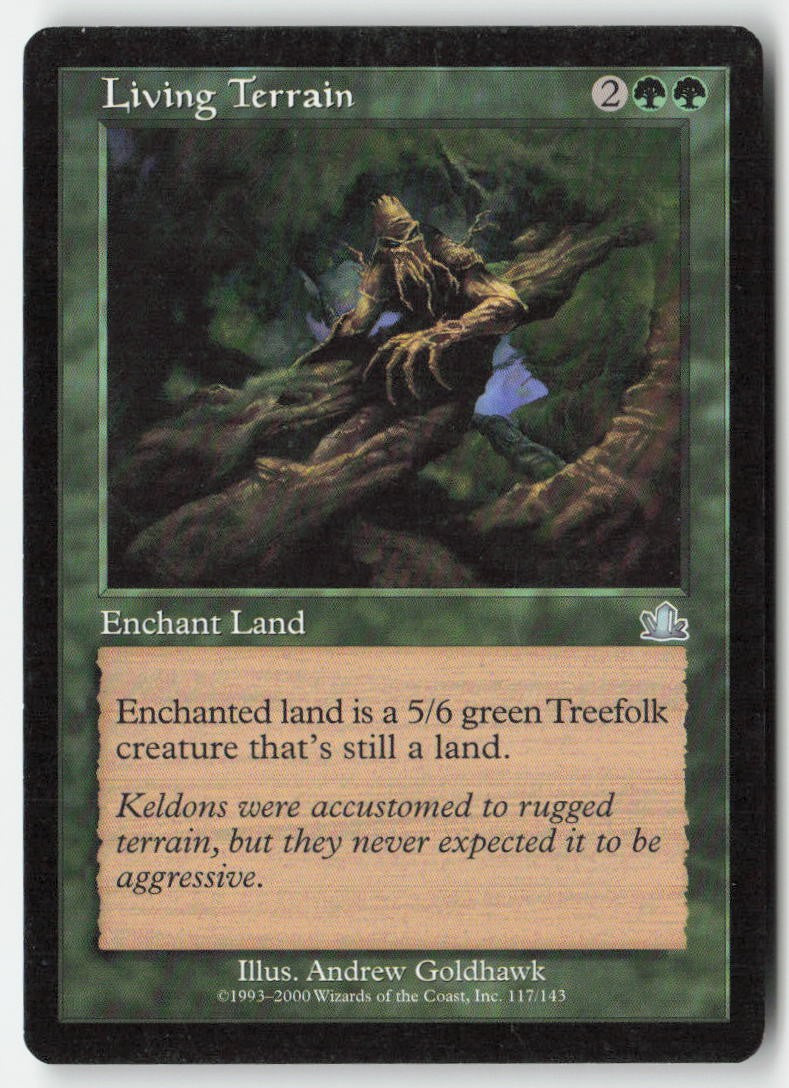 Living Terrain PCY 117 Uncommon Moderately Played, Front