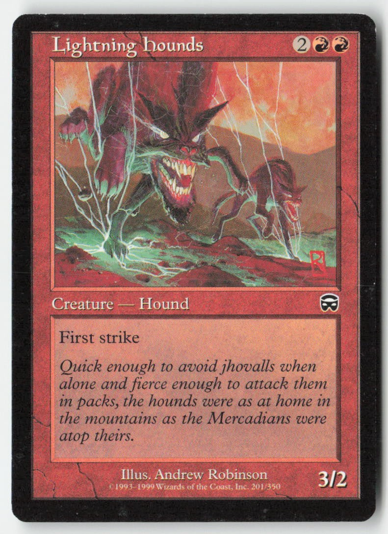 Lightning Hounds MMQ 201 Common Moderately Played