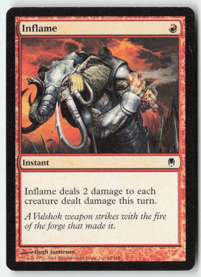 Inflame DST 64 Common Moderately Played, Front