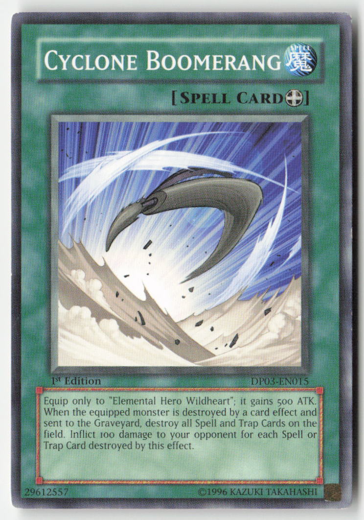 Cyclone Boomerang DP03-EN015 1st Edition Common Moderately Played