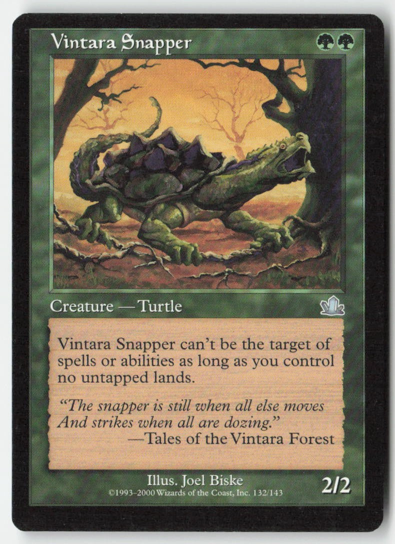 Vintara Snapper PCY 132 Uncommon Moderately Played, Front