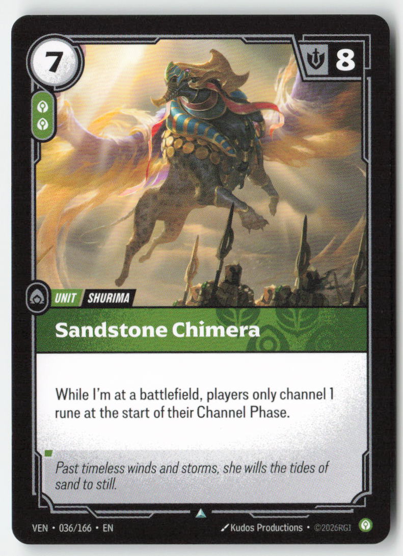 Sandstone Chimera #036/166 - Vendetta - Riftbound - Uncommon - Lightly Played