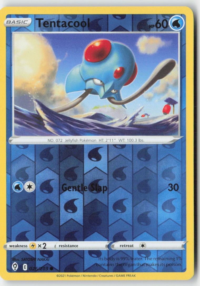Tentacool 26/203 Reverse Holo Evolving Skies Moderately Played