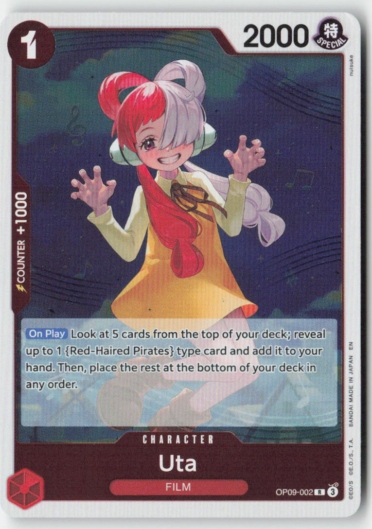 Uta (Reprint) (PRB-02 Reprint) OP09-002 Foil Rare Lightly Played