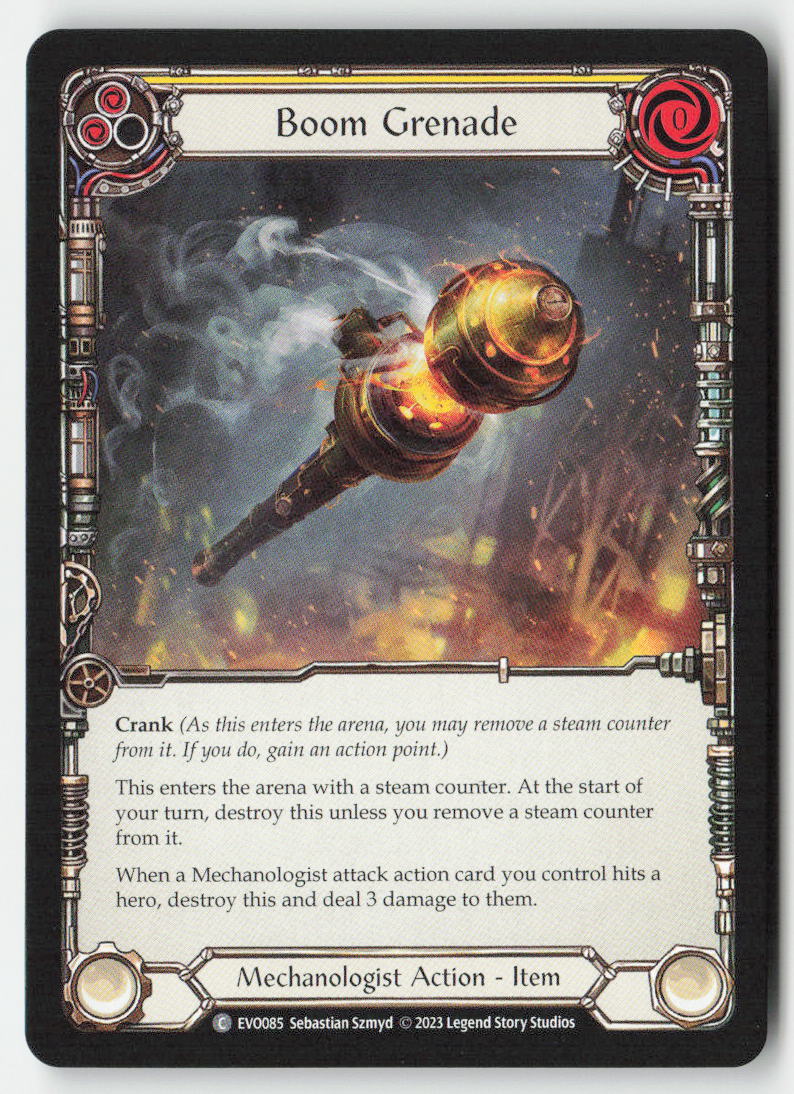 Boom Grenade (Yellow) #EVO085 - Bright Lights - Flesh and Blood - Common - Near Mint