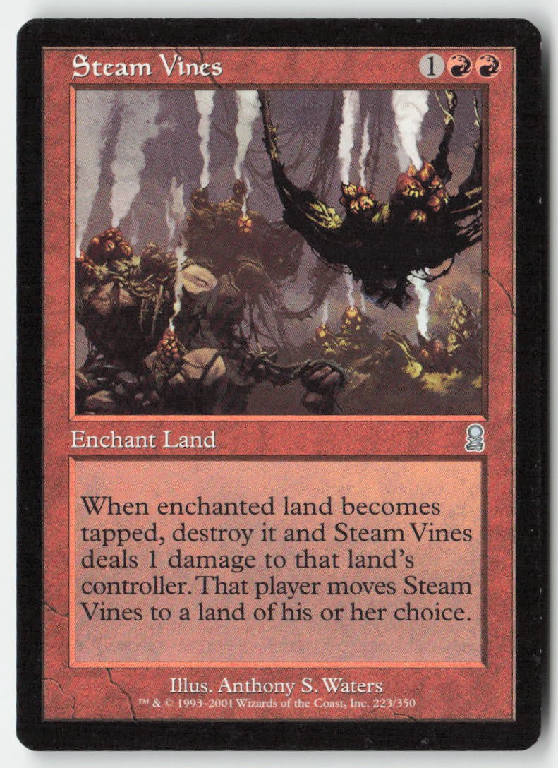 Steam Vines ODY 223 Uncommon Moderately Played, Front