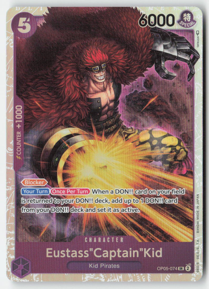 Eustass"Captain"Kid OP05-074 Foil Super Rare Lightly Played