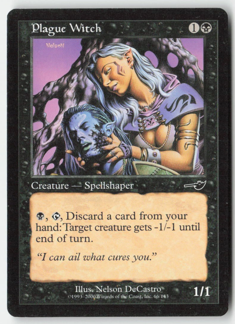 Plague Witch NEM 66 Common Moderately Played