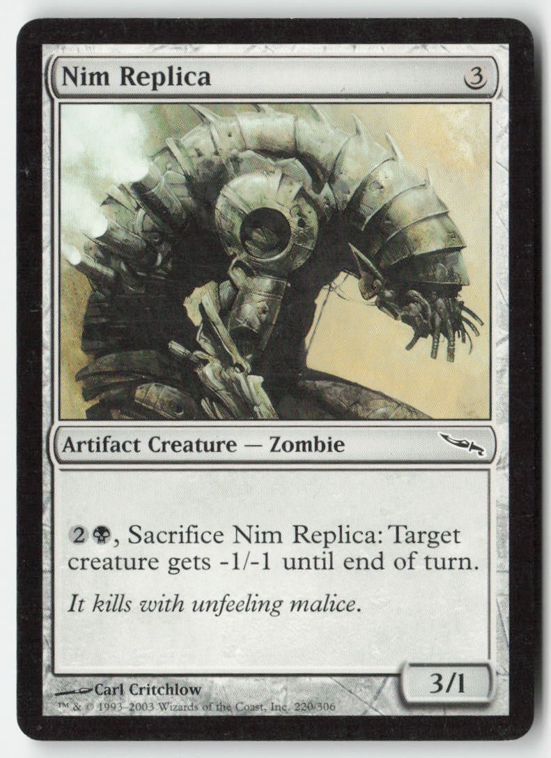Nim Replica MRD 220 Common Moderately Played, Front