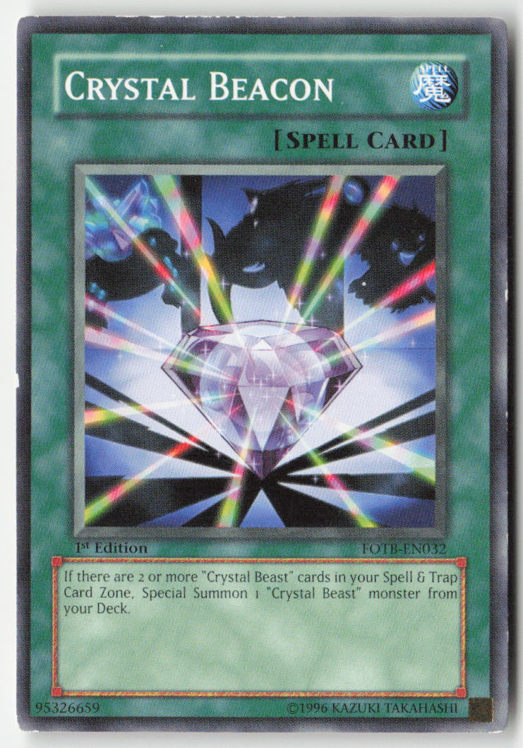 Crystal Beacon FOTB-EN032 1st Edition Common Moderately Played
