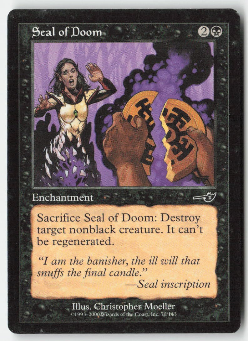 Seal of Doom NEM 70 Common Moderately Played