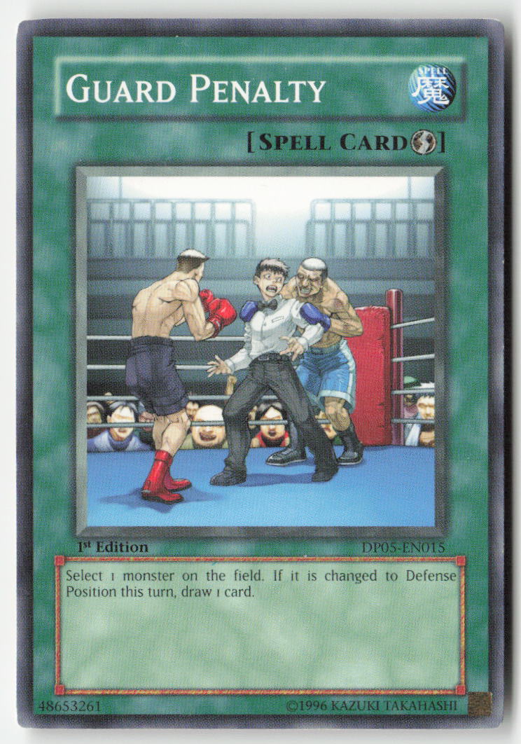 Guard Penalty DP05-EN015 1st Edition Common Moderately Played, Front
