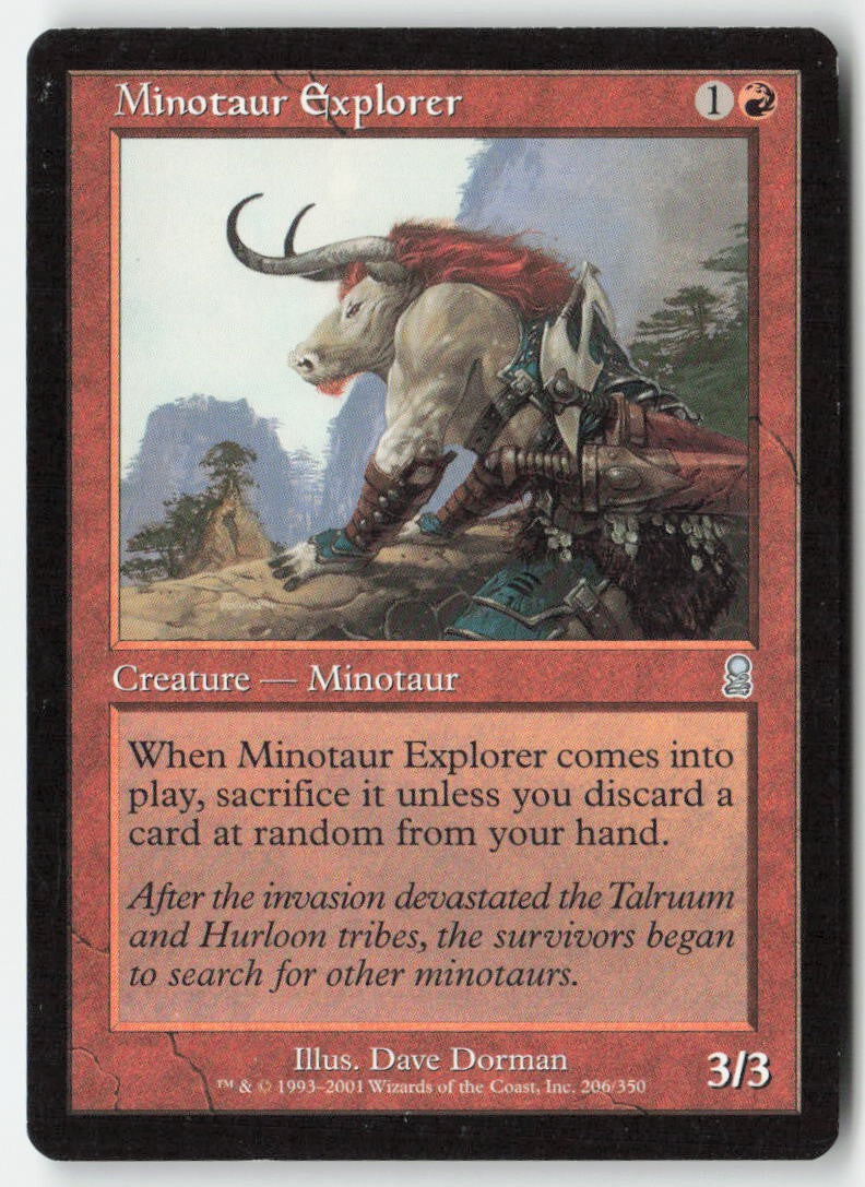 Minotaur Explorer ODY 206 Uncommon Moderately Played