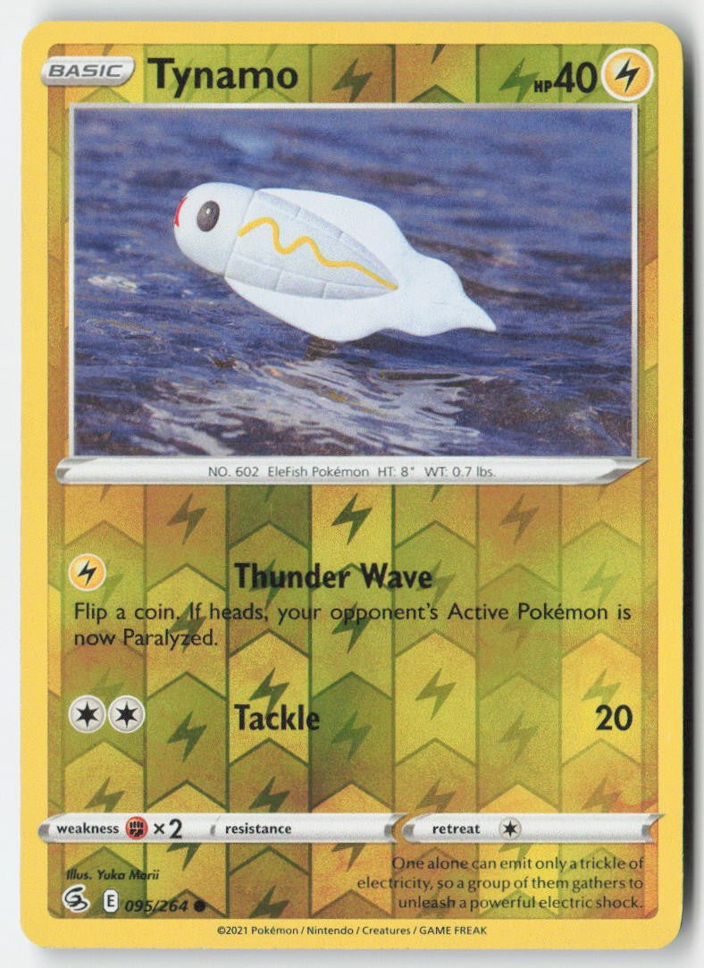 Tynamo 95/264 Reverse Holo Fusion Strike Moderately Played