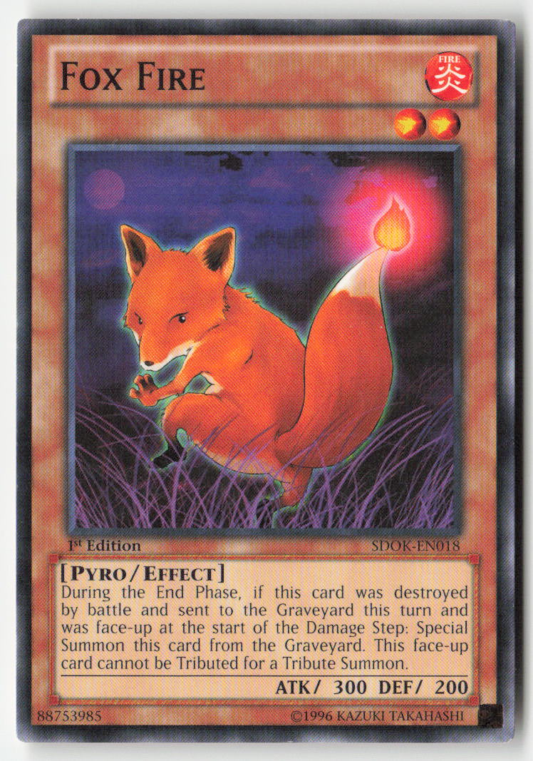 Fox Fire SDOK-EN018 1st Edition Common Moderately Played