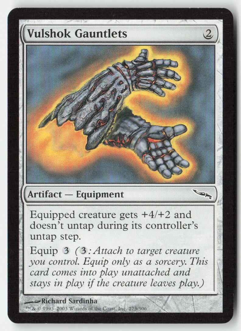 Vulshok Gauntlets MRD 273 Common Moderately Played