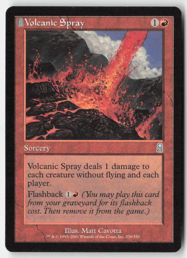 Volcanic Spray ODY 226 Uncommon Moderately Played