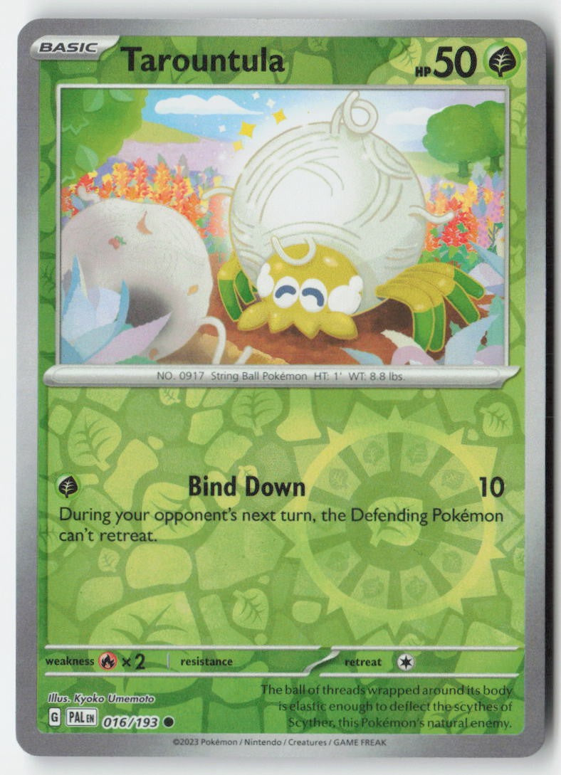 Tarountula 016/193 Reverse Holo Paldea Evolved Moderately Played