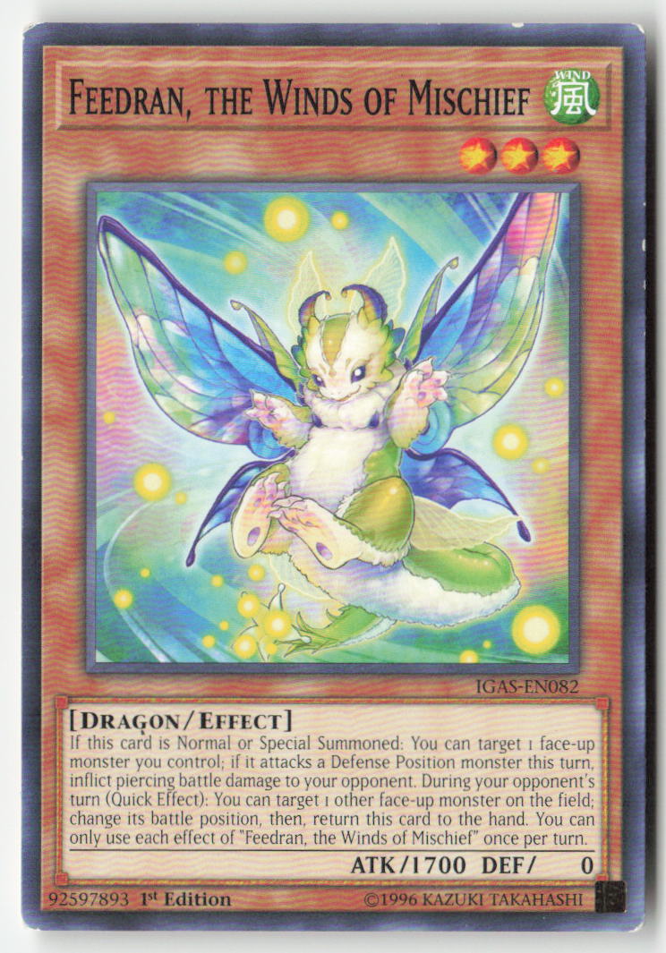 Feedran, the Winds of Mischief IGAS-EN082 1st Edition Common Moderately Played