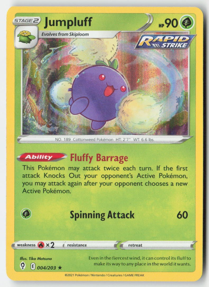 Jumpluff 4/203 Holo Evolving Skies Moderately Played