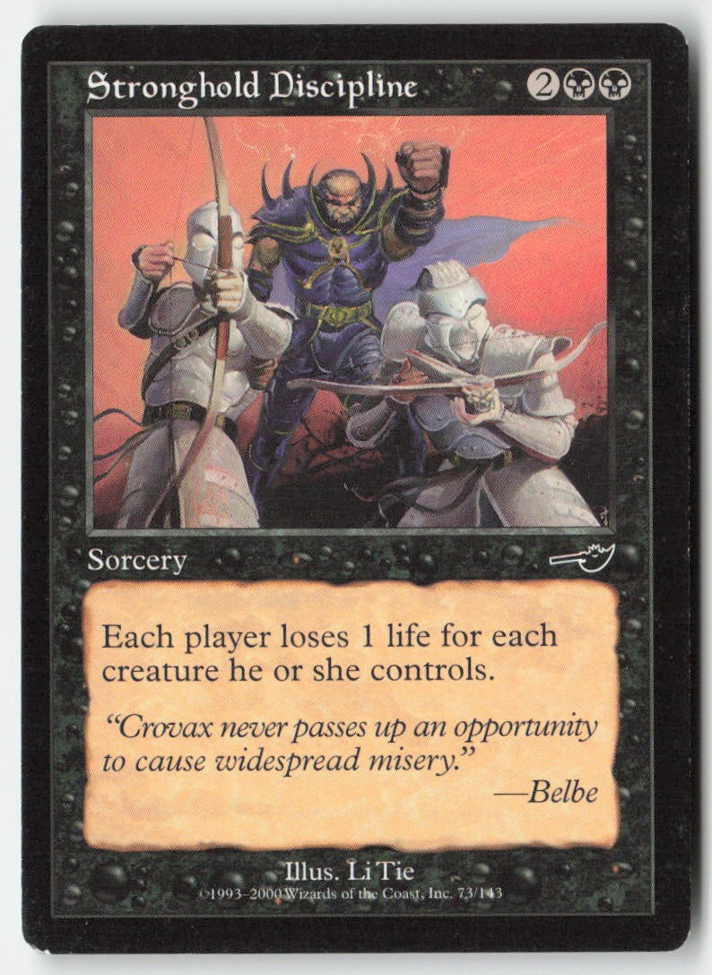 Stronghold Discipline NEM 73 Common Moderately Played