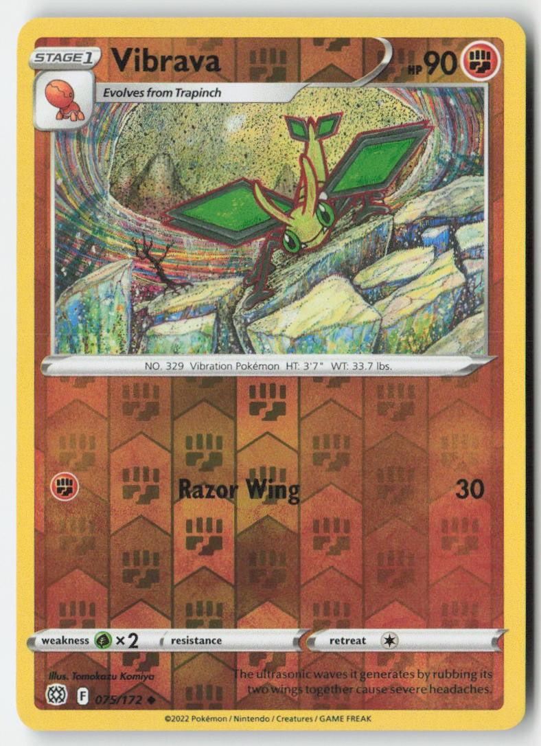 Vibrava 075/172 Reverse Holo Brilliant Stars Moderately Played