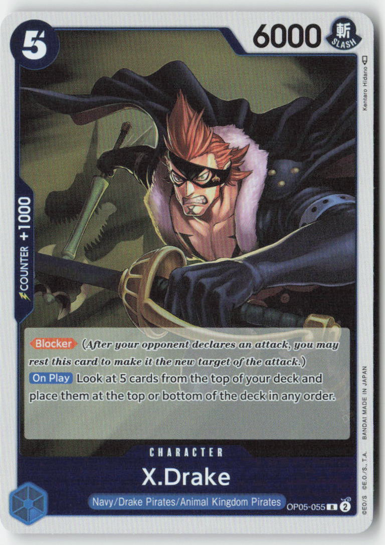 X.Drake OP05-055 Foil Rare Lightly Played