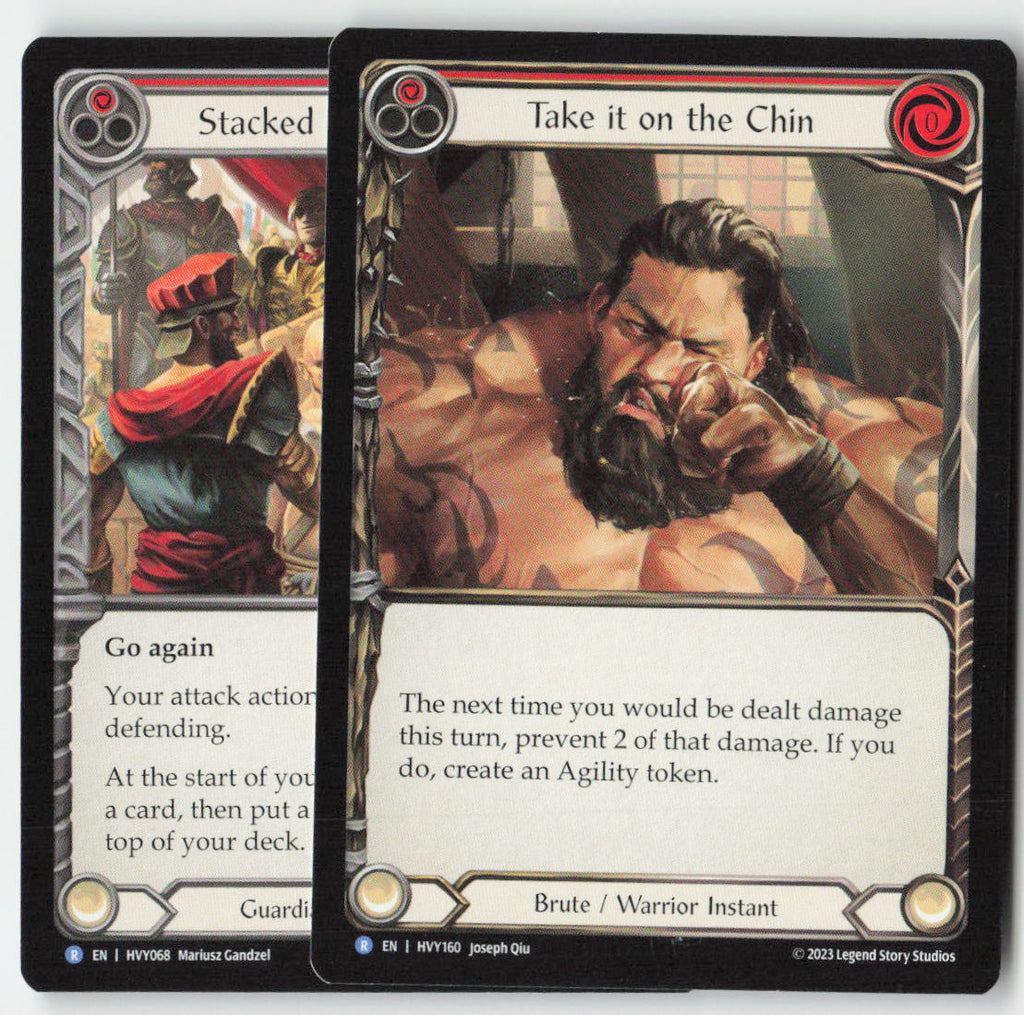 Take it on the Chin #HVY160 - Heavy Hitters - Flesh and Blood - Rare - Near Mint