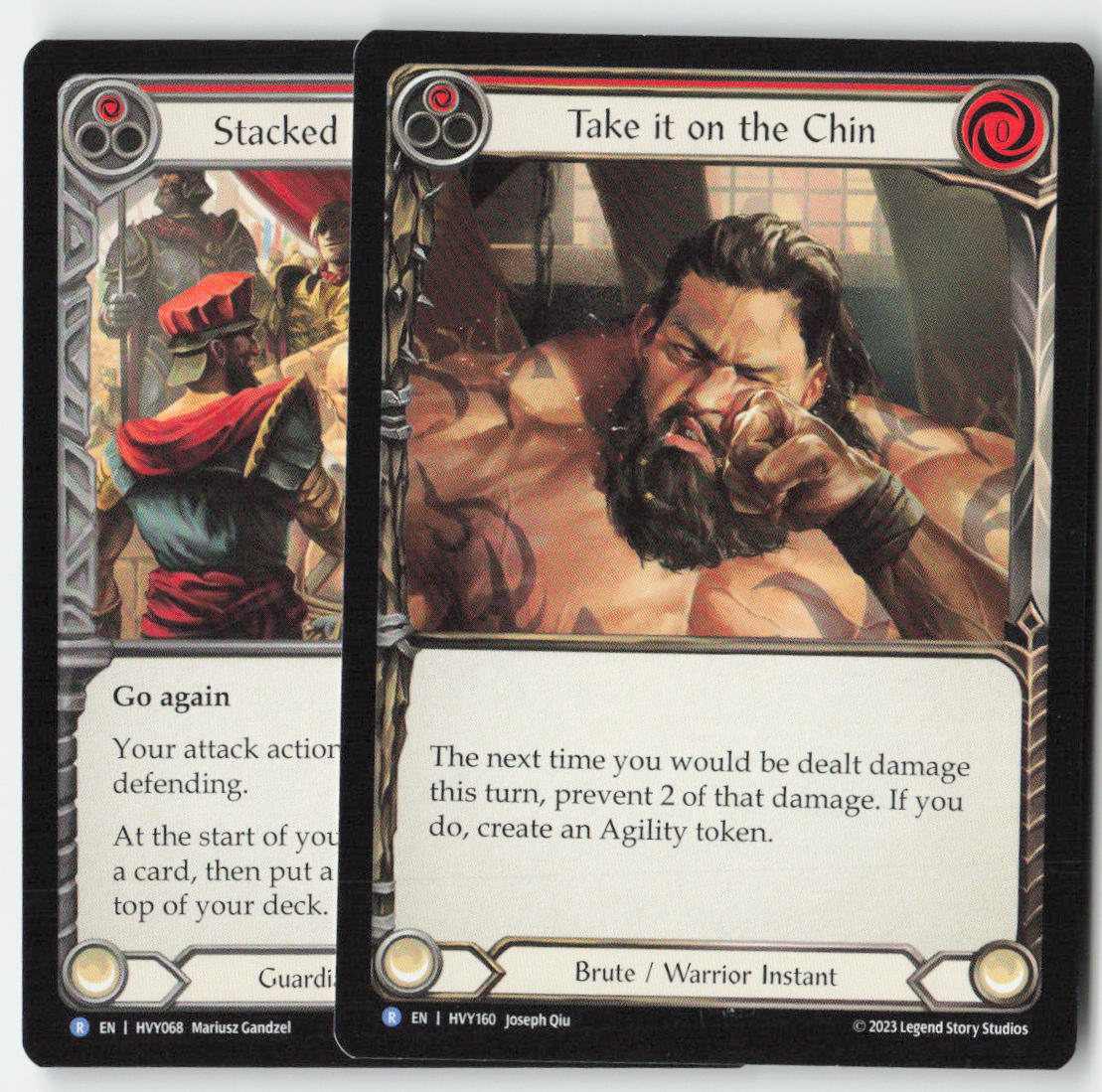 Take it on the Chin #HVY160 - Heavy Hitters - Flesh and Blood - Rare - Near Mint