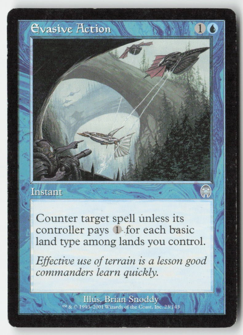 Evasive Action APC 23 Uncommon Moderately Played