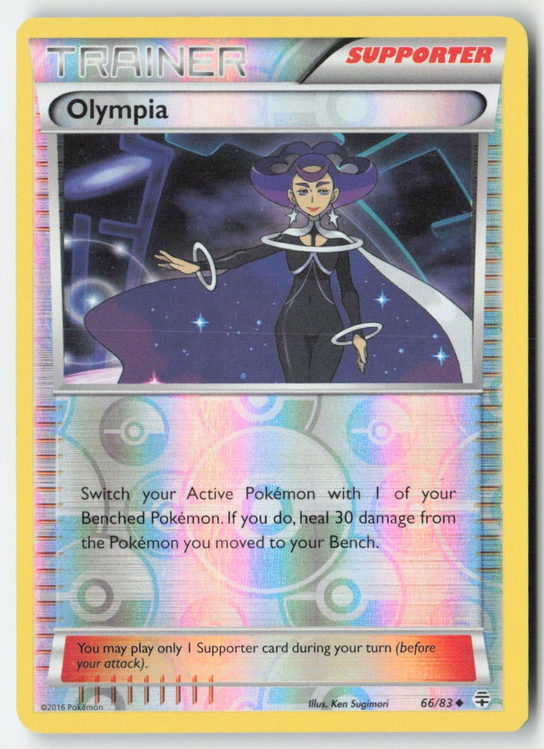 Olympia 66/83 Reverse Holo Generations Moderately Played