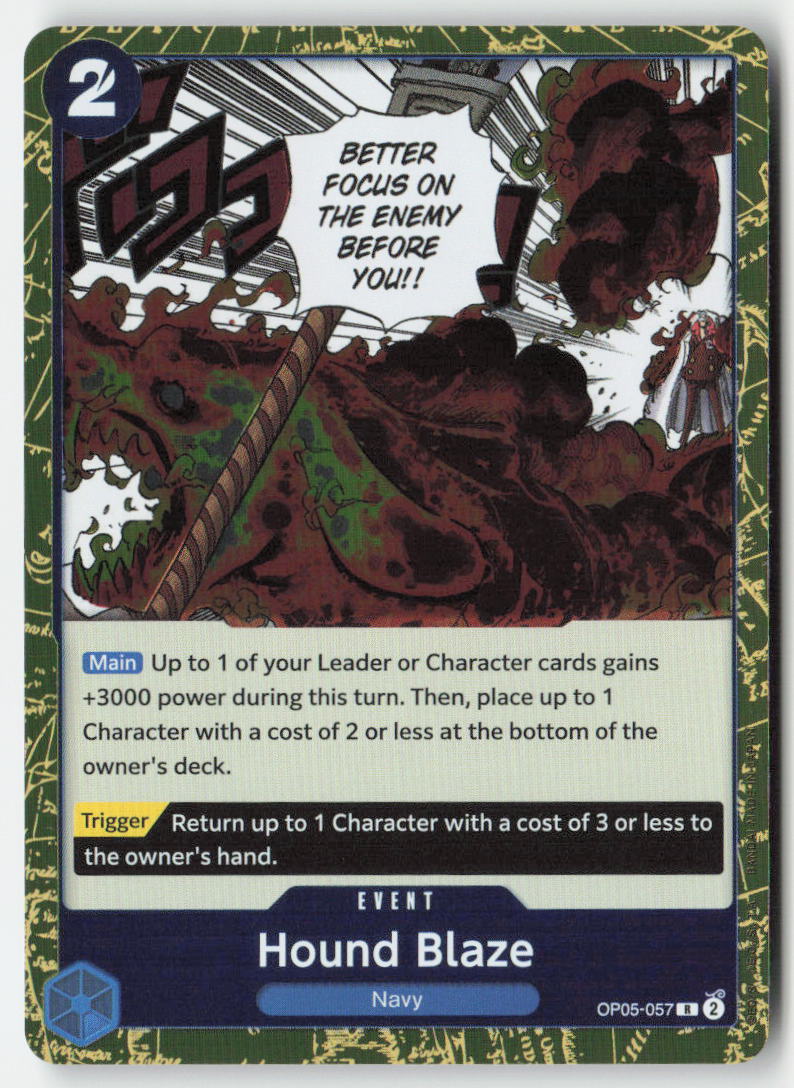 Hound Blaze OP05-057 Foil Rare Lightly Played